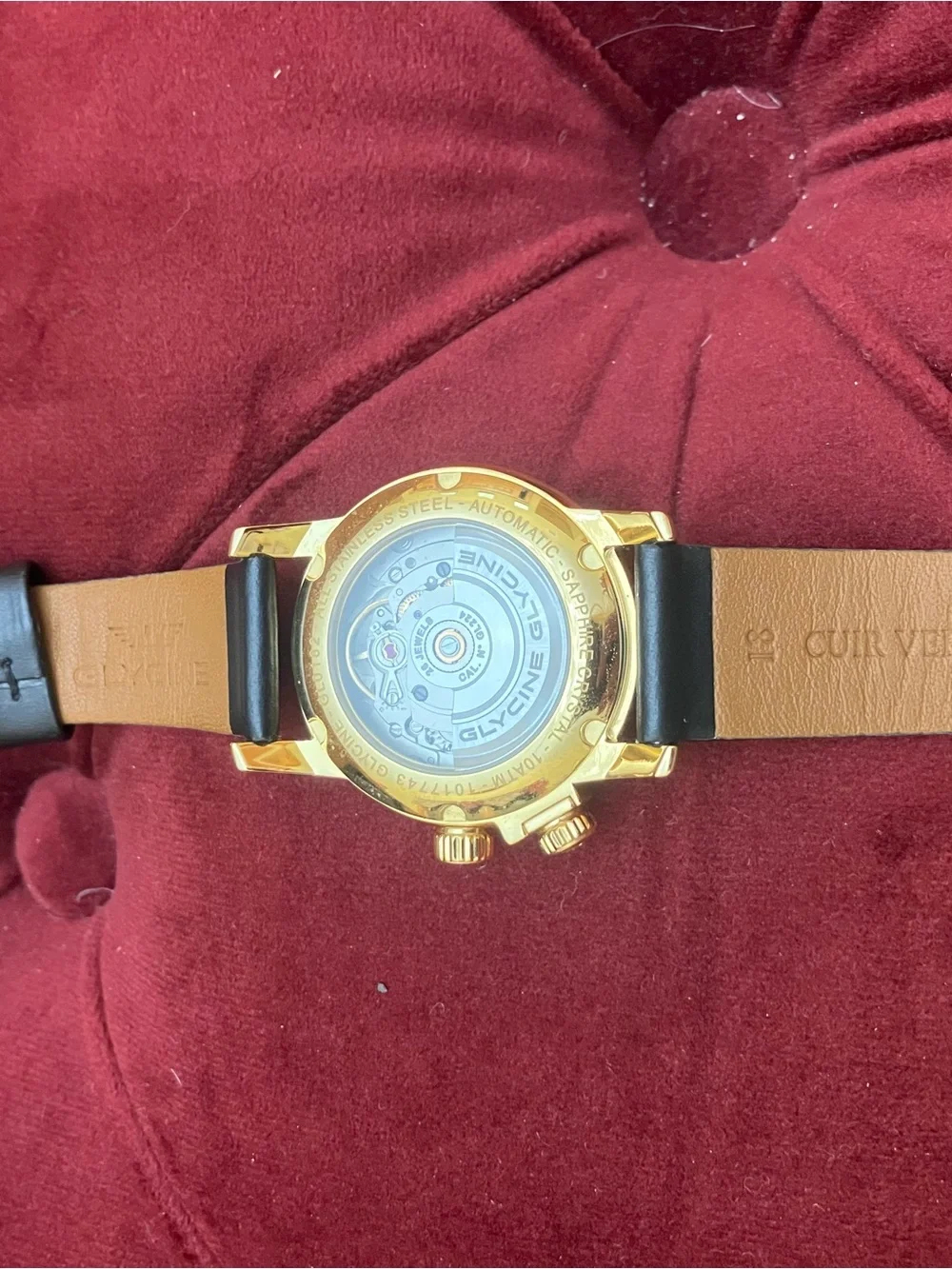 Glycine Airwoman 36 Golden Pearl Automatic Watch Brand New in Box